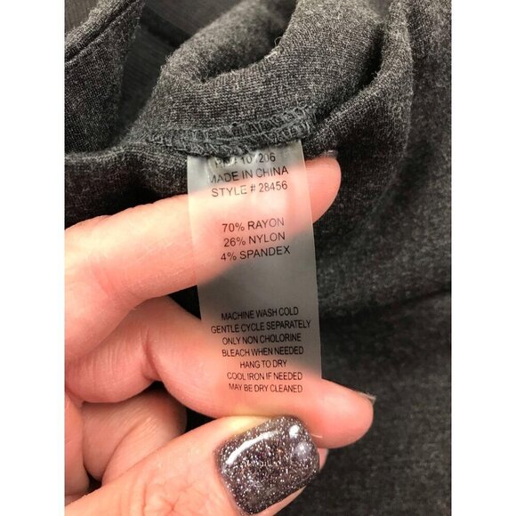 Soft Surroundings Payton Stretch Pants XS Gray Cropped Skinny Knit - Picture 5 of 8